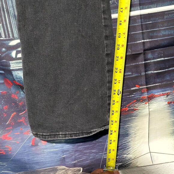 Signature By Levi Strauss & Co Heritage Jeans Women 14 Black Denim Bootcut Kick - Picture 4 of 7